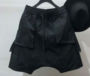 Men's Drop Crotch Shorts Black Small
